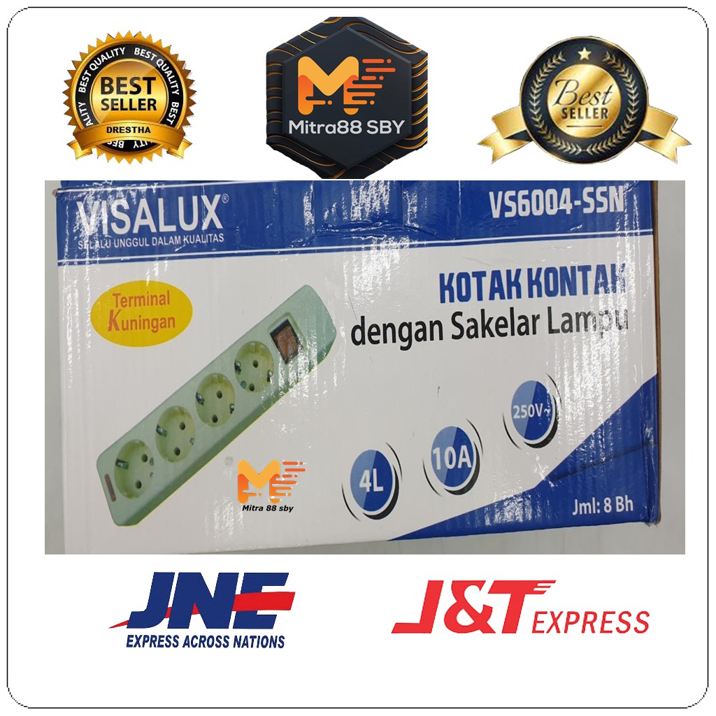 Mitra88sby stop kontak OB ( colokan listrik ) tanpa kabel 1 2 3 4 dan 6 lubang plus switch