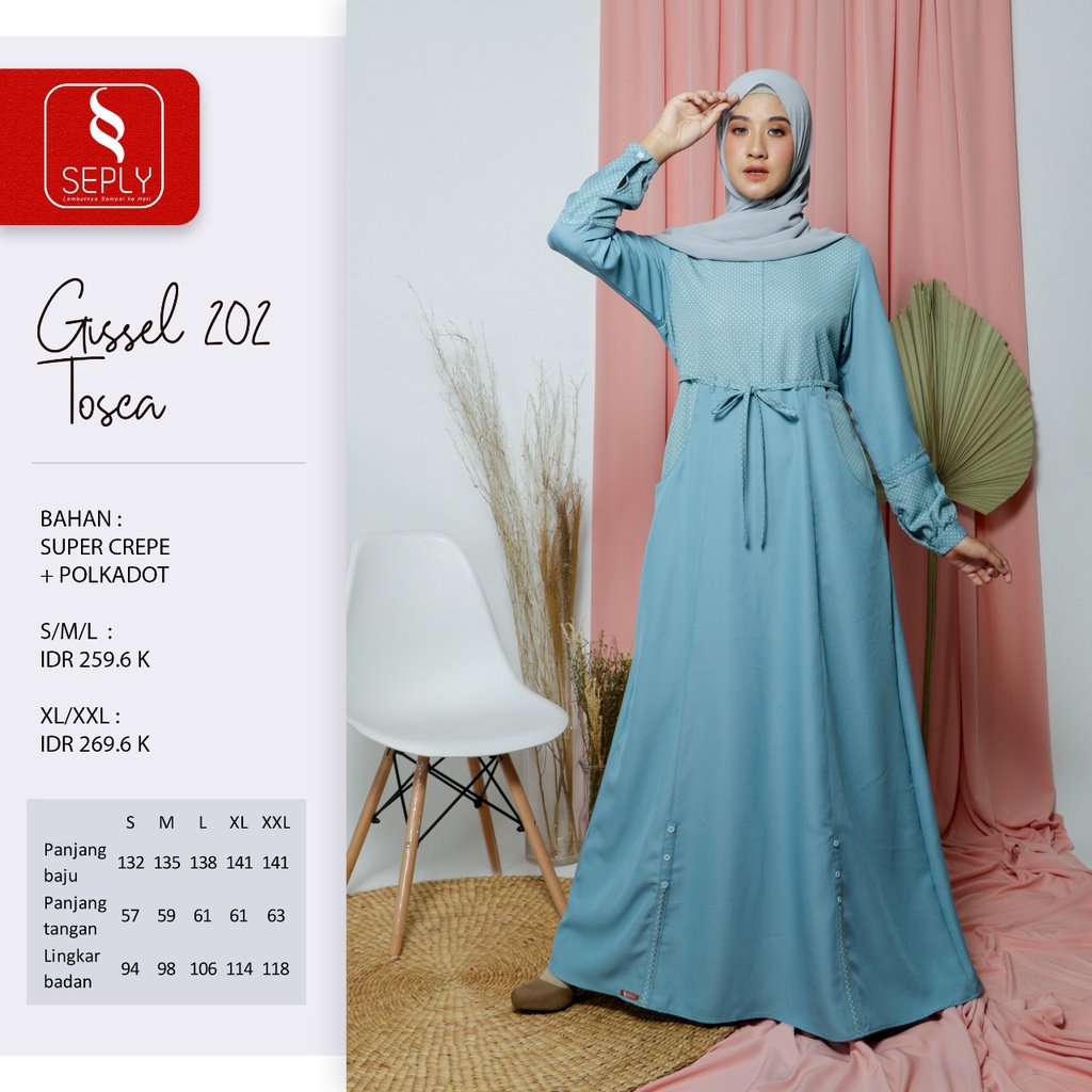 GAMIS TERBARU 2021 SEPLY GISSEL 202 TOSCA