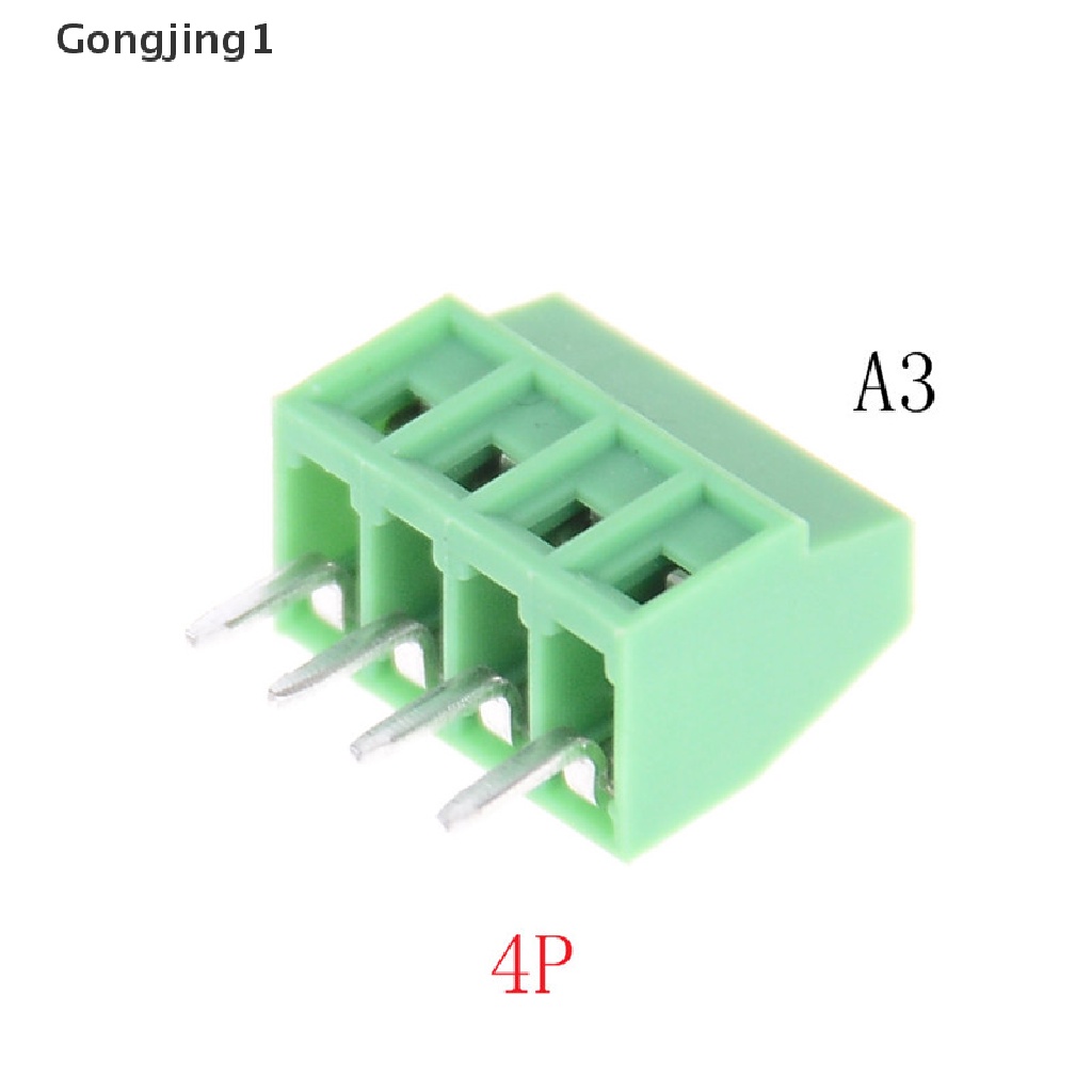 Gongjing1 1pc Blok Terminal Sekrup PCB Universal 2P-16P KF128 2.54mm