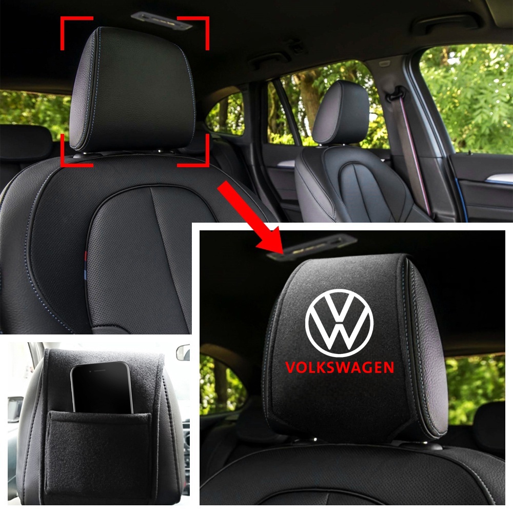 Bantal Sandaran Kepala Mobil Untuk Volkswagen Gol T-Cross Saveiro Virtus Polo Fox Amarok