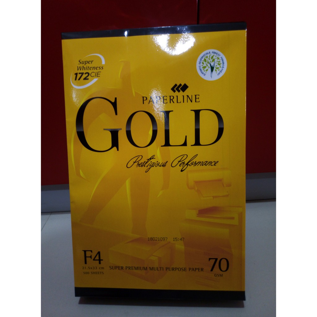 KERTAS HVS PAPERLINE F4 70 GOLD