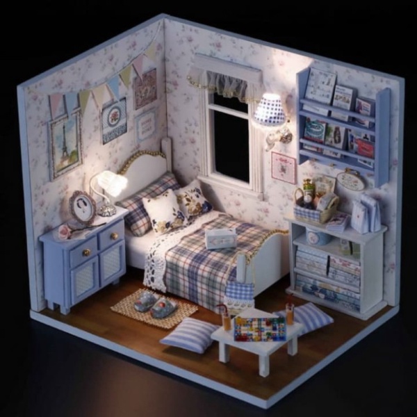 

Dijual DIY Do It Yourself Miniature Sunlight Overflowing Wooden Dollhouse Murah