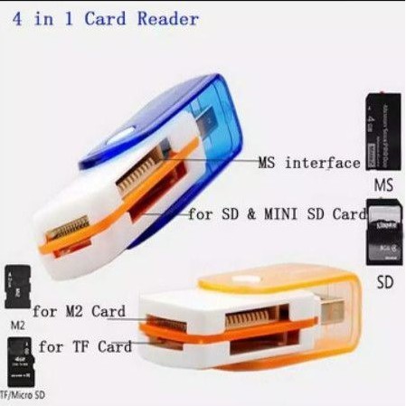 Card Reader Putar 4 Slot 4 in 1 - Multi Slot