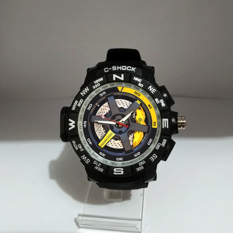 Jam Tangan Volk Rays || Jam Tangan Pria Volk Rays Te37 Custom || Jam Tangan Custom Velg Volk Rays ||