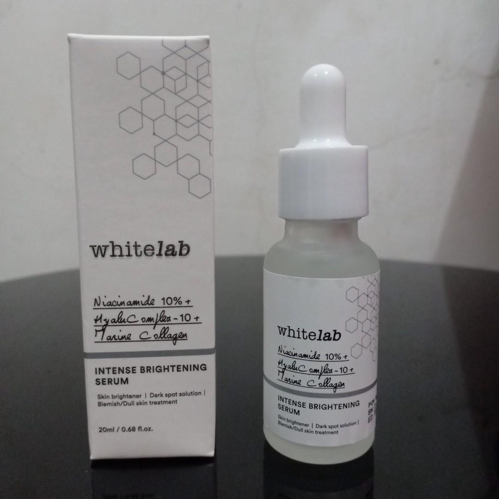 [COD] Whitelab Brightening Face Serum dengan Niacinamide 10% Mencerahkan dan Menutrisi Kulit Membuat Wajah Tampak Lebih Cerah Lembab &amp; Glowing Alami - 20ML BPOM