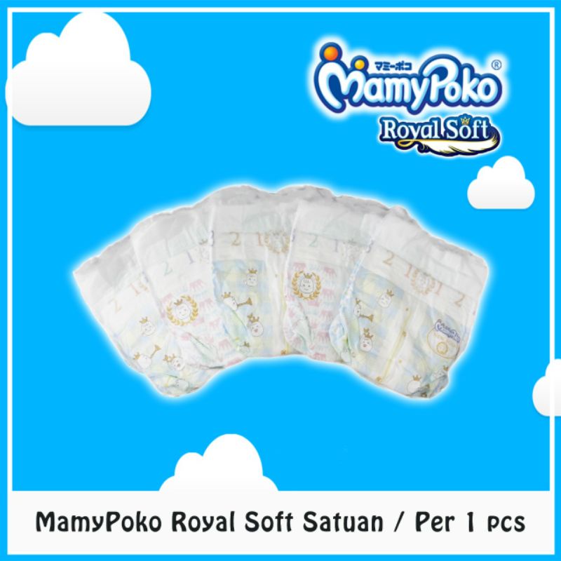 MamyPoko Royal Soft Perekat Popok Eceran / Pampers Satuan [Size NB, S, M, L, XL, XXL]