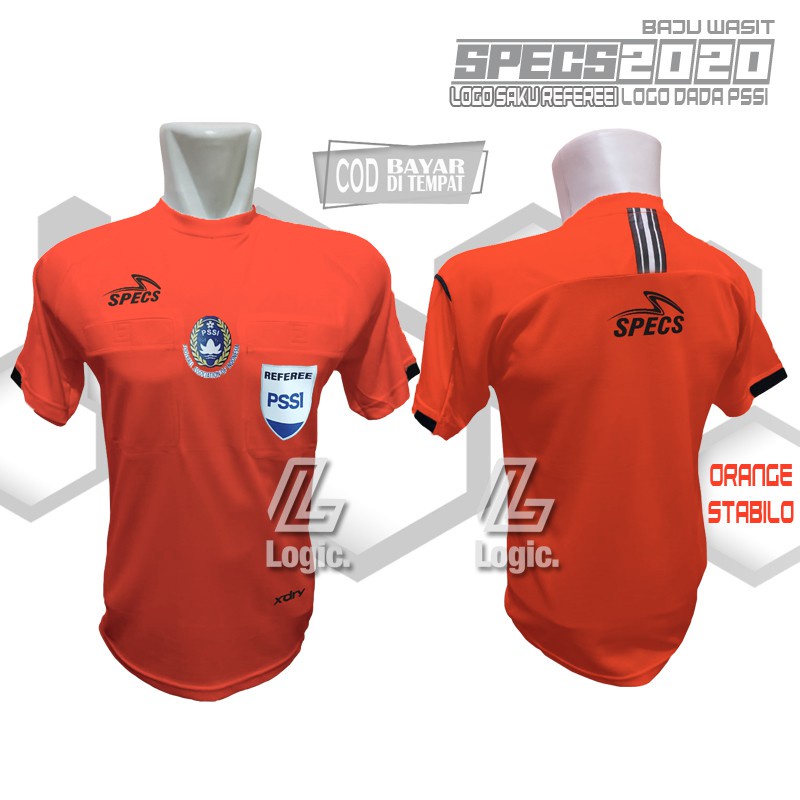 Baju Wasit SPECS2020 STABILO XL LOGO DADA PSSI - SAKU REFEREE PSSI - LENGAN RESPECT