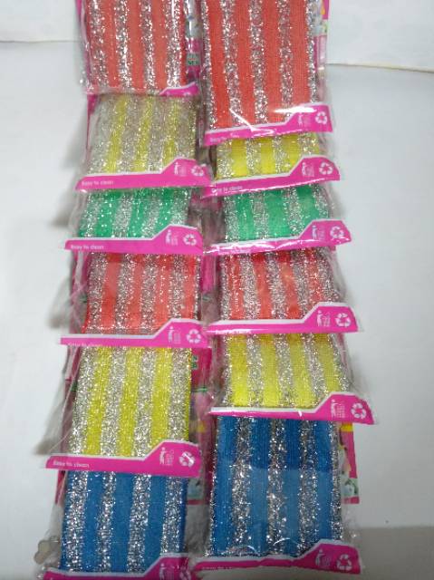 Spons garis untuk cuci piring