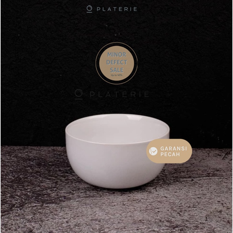 Jual Defect Saleby Platerie Mangkok Keramik Bowl Cereal 55 Inch White Gloss Shopee Indonesia 5625
