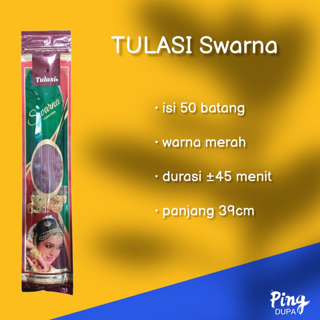 Dupa Penari Swarna Pouch Isi 50 Batang  Hio By Tulasi India