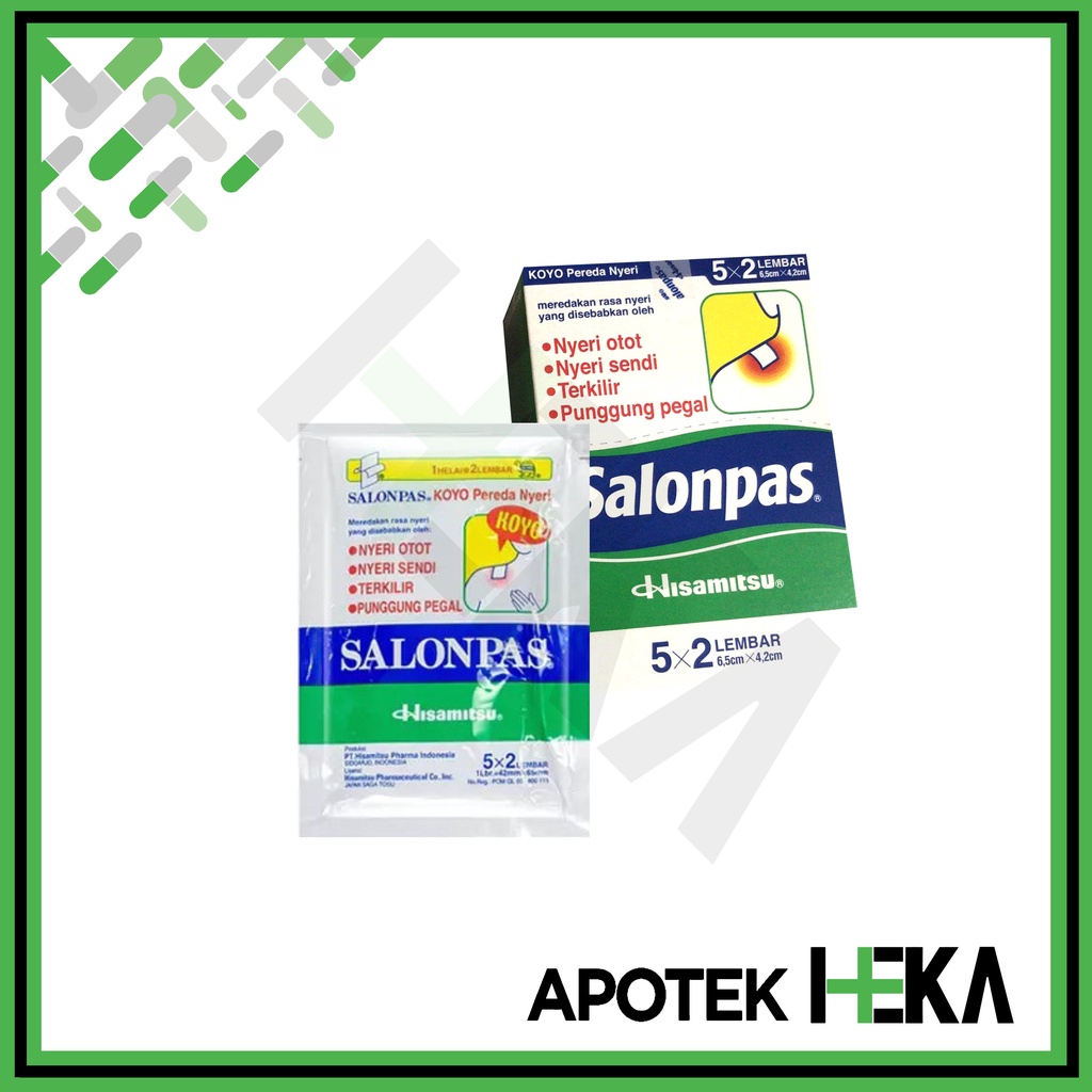 Salonpas Biru Hisamitsu 5x2 Koyo Pereda Nyeri Box isi 10 Sachet (SEMARANG)