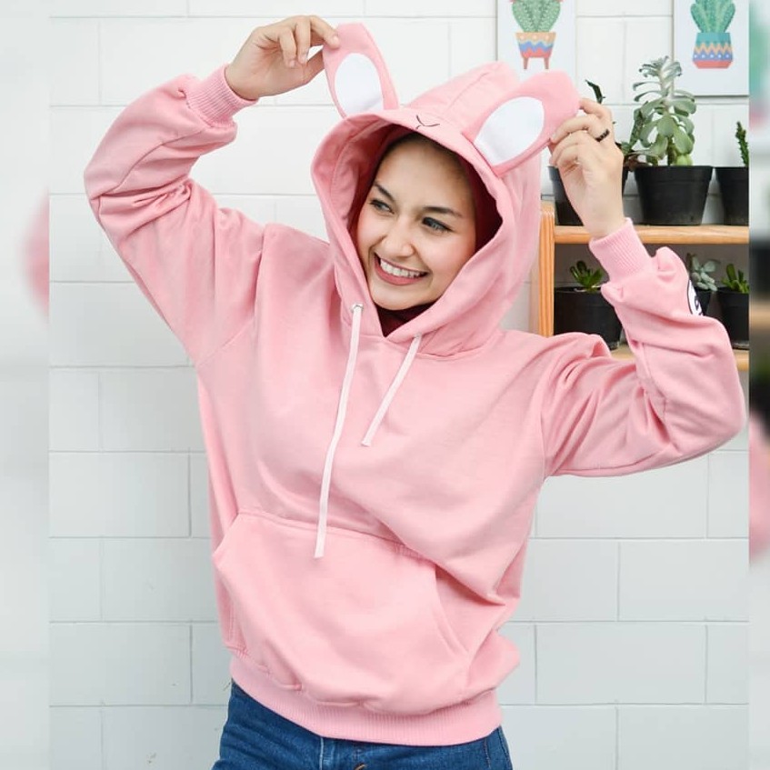 Public - Eya bunny Hoodie - Hoodie Wanita