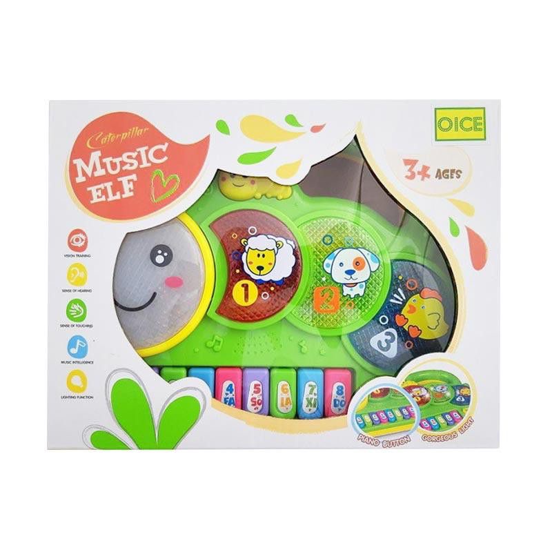 Mainan Edukasi MUSIC ELF PIANO Snail Musik Dan Lampu Piano Bayi Musik