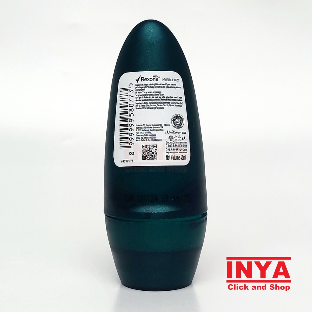 REXONA MEN INVISIBLE DRY 45ml - Deodorant Roll On