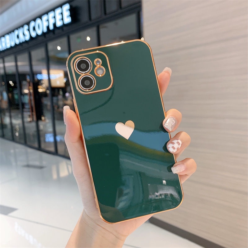 Casing iPhone 13 12 11 Pro Max X XS Max XR 12 13 Mini 7 8 Plus SE 2020 2022 Shockproof Motif Hati