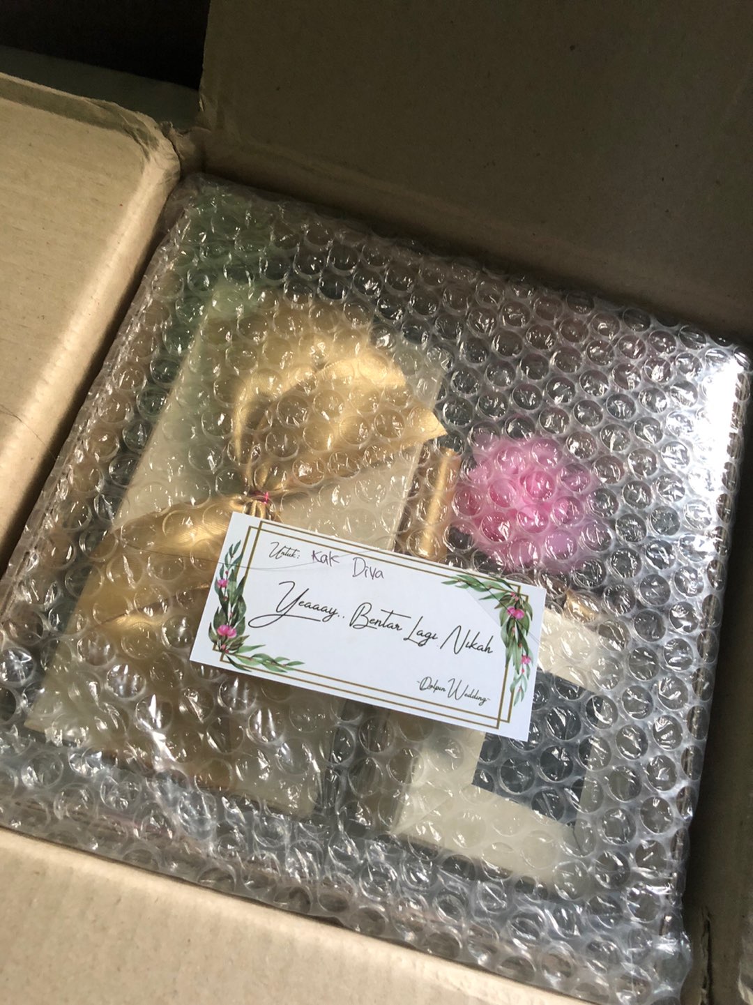 Tempat Uang Cincin Box Fancy Tutup Mika Untuk Seserahan/ Lamaran Tucm