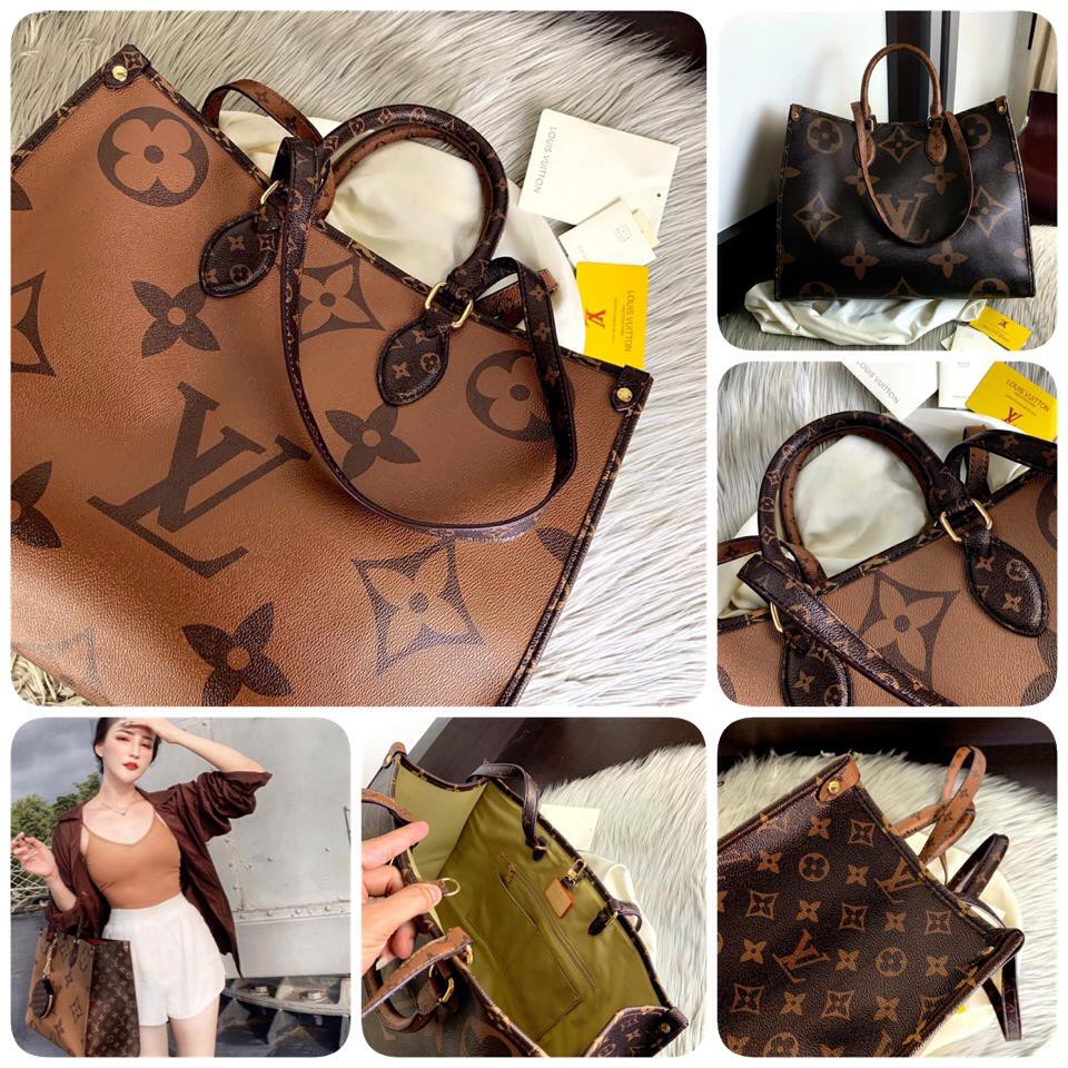 LOUIS VUITTON Giant Monogram On The Go Tote Bag SS20 #LV44571
