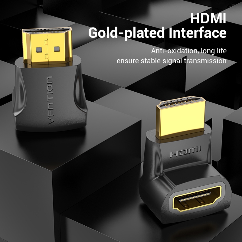 Vention Adaptor Hdmi 270 Derajat Male Ke Female 2.0 4k 2k 1080p