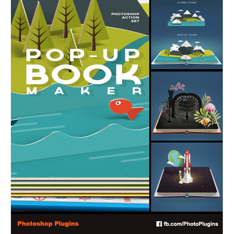 Felt Pop-Up Book Maker - Photoshop Action