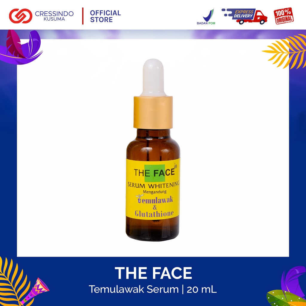 THE FACE Temulawak Whitening Serum with Glutathione 20ml