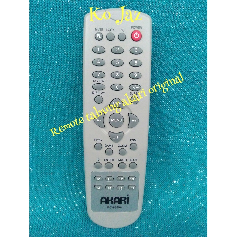 REMOTE TV TABUNG AKARI ORIGINAL DAN RESMI kualitas terbaik