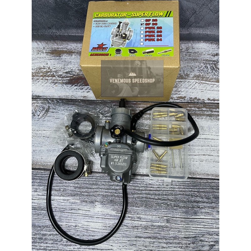 Karburator Karbu Carburator BRT Pe SF 28 - SF 30 - PWK SF 28 30 32 34 SuperFlow Original-2