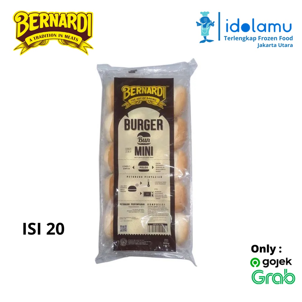 

Roti Burger Mini Polos / Roti Burger Mini BERNARDI Isi 20