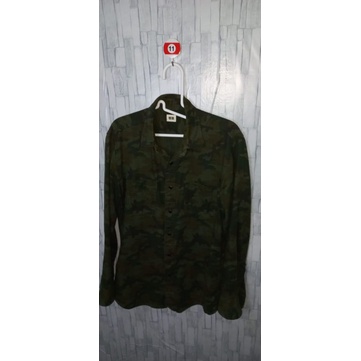 kemeja uniqlo lengan panjang pria