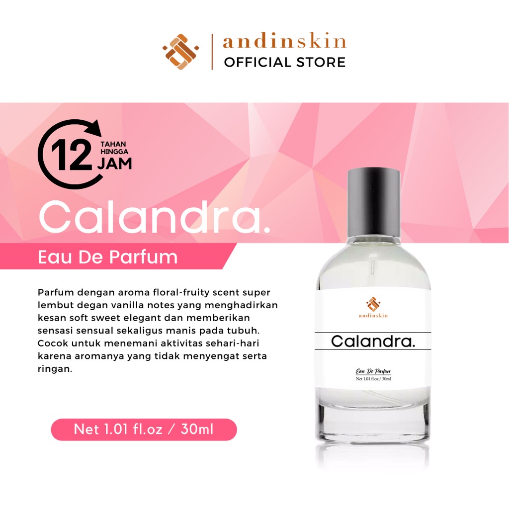 AndinSkin - Calandra Eau De Parfume Wanita Unisex 35 Ml