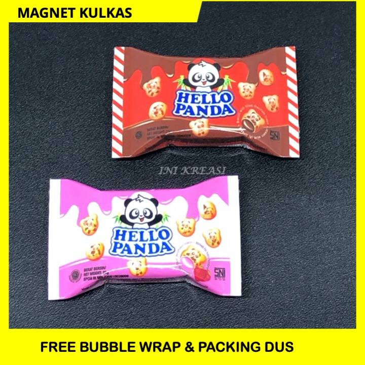 MAGNET MINIATUR TEMPELAN KULKAS HELLO PANDA SACHET