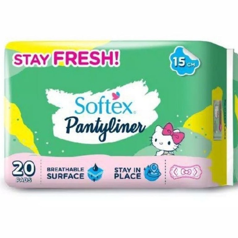 Softex Pantyliner Forever Fresh Hello Kitty 20s - panty liner wanita - pantyliner - pembalut  wanita