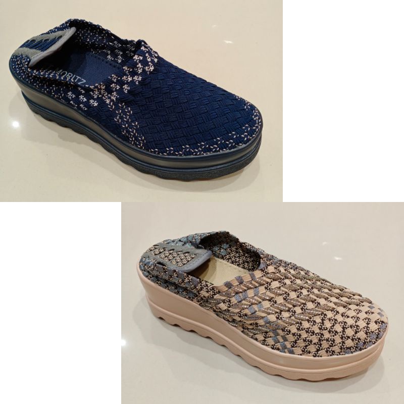 Sepatu wedges rajut St.Moritz