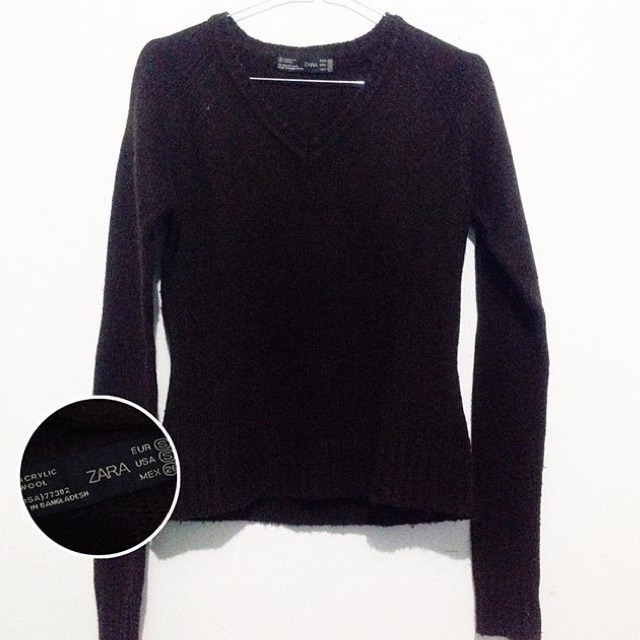 ZARA BROWN SWEATER