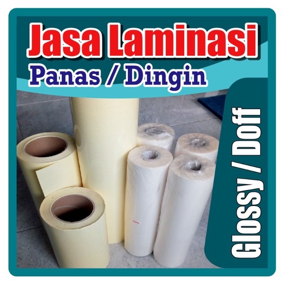 

Laminasi Hot / Dingin / Doff / Glossy