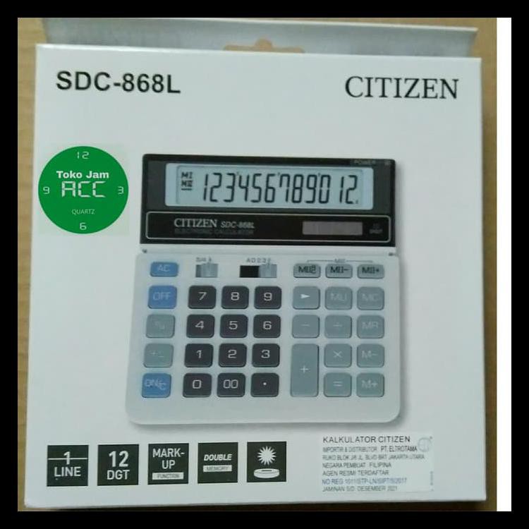 

Hot Product Kalkulator Citizen Sdc-868L Original Terbaru