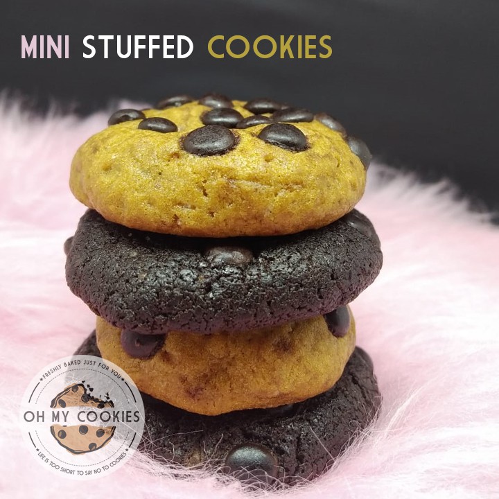 

Stuffed Soft Baked Cookies | Bite Size 15pcs | Snack Camilan Makanan Ringan Kue Kering Soft Cookies