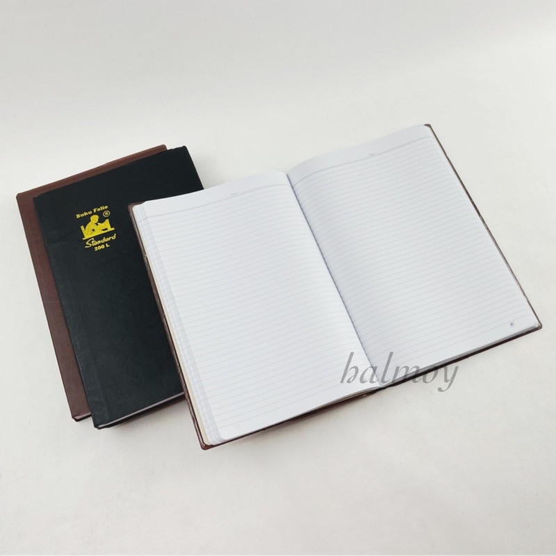 

BUKU TULIS FOLIO COVER PLASTIK STANDARD 200 LBR ( 21 X 31,5 CM )