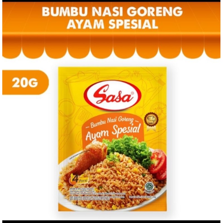 

Sasa Bumbu Nasi goreng Ayam special 20grX10 pcs