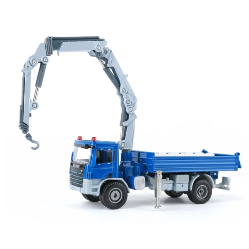 Diecast Truck KDW Atego With Crane Miniatur Alat Berat 1:50