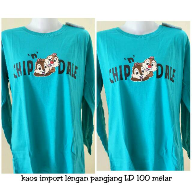 Kaos import Chip dale lengan panjang