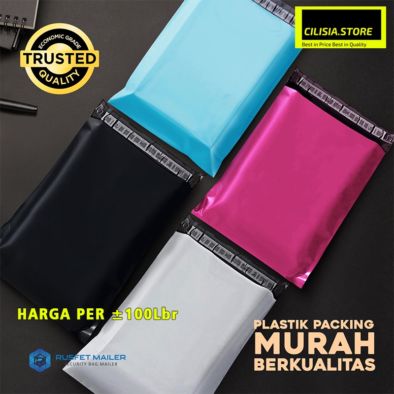 Polymailer Amplop Plastik Packing Online Polos Warna Rusfet [Lembaran]