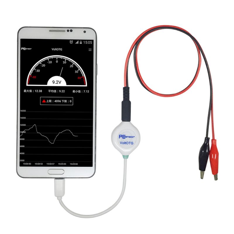 Btsg Untuk DC Voltage Meter OTG Android Phone Voltage Tester Bentuk Gelombang Sinyal Yang Diukur