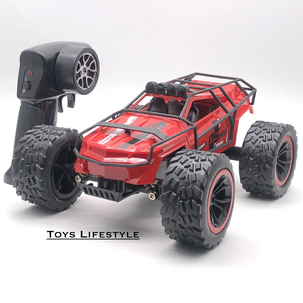 Mainan Mobil Remote Control RC Sand Monster 1:16 (Hitam, Merah, Hijau)