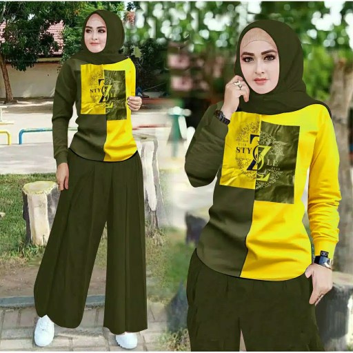 Couple Batik Outer Kardigan Longkardi Zipper Depan Jumbo Terbaru Motif Alika Ulir