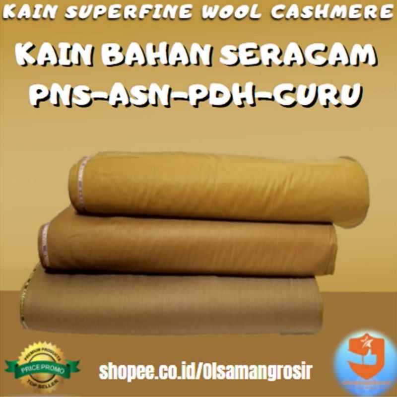 Dasar kain meteran pemda premium kain pemda wool slik