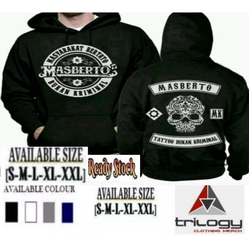 HOODIE JUMPER SWEATER MASBERTO MASYARAKAT BERTATO BUKAN KRIMINAL FASHION PRIA KEREN