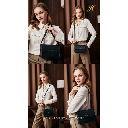 Layla Bag Jims Honey Original Tas Selempang Wanita Clutch Free Box Realpic Cod Official Store
