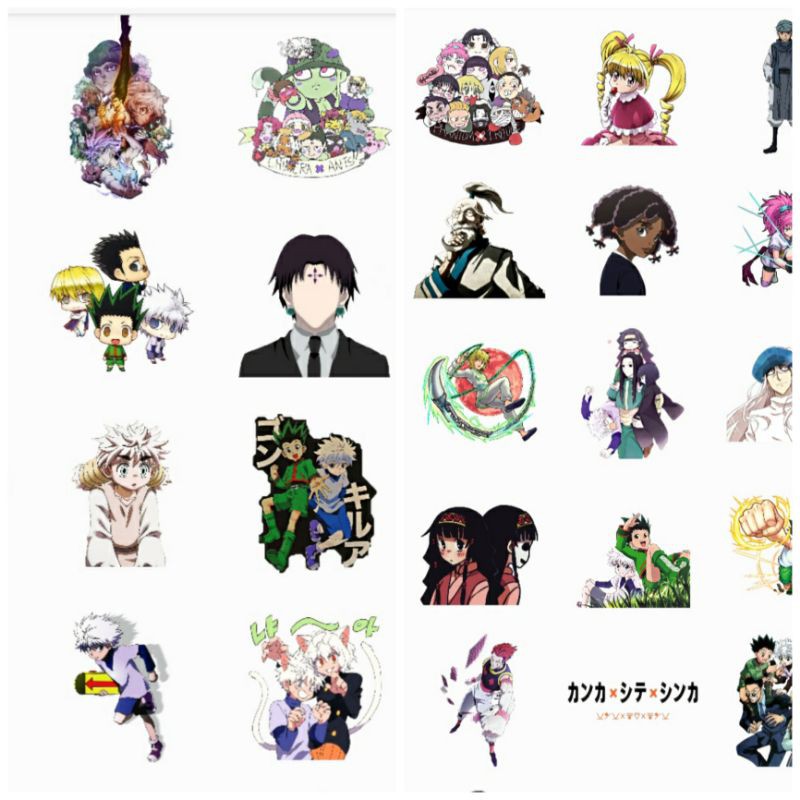 

STIKER HUNTER x HUNTER 35 PCS // STIKER KILLUA // HISOKA 35 PCS