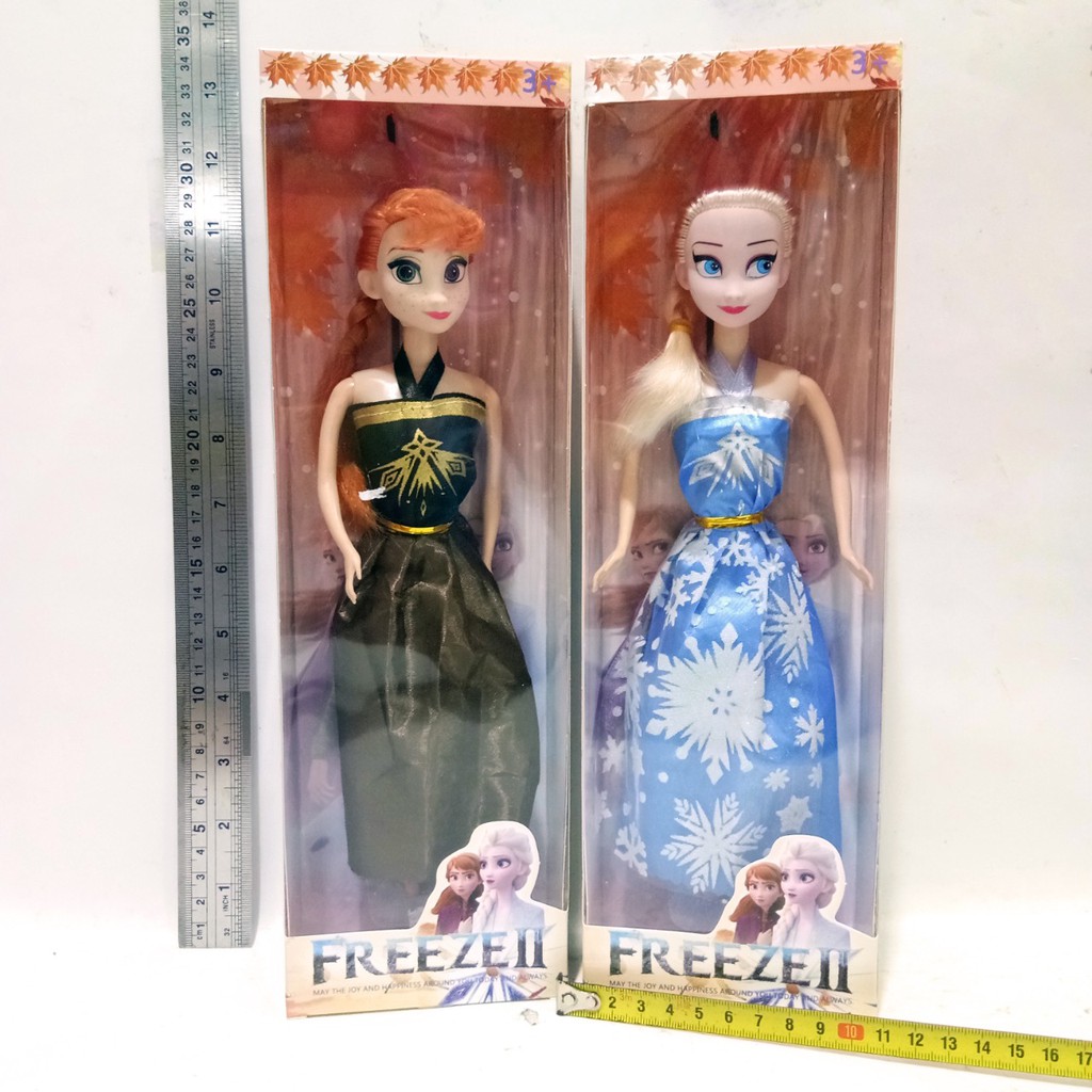 Mainan anak boneka freeze 2pcs - boneka elsa dan anna  - FR2