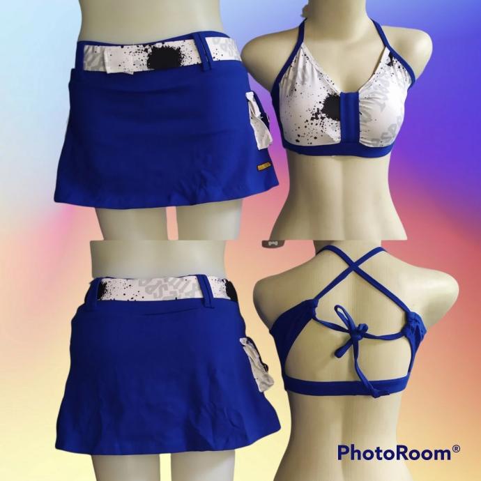 stelan warna set rok bra olahraga seksi sport baju olahraga stelan